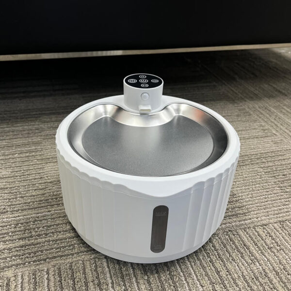 2.8L Cat Water Dispenser Plastic Water Fountain for Cats Smart Automatic Stainless Steel Drinking Tray Pet Water Bowl - Image 5